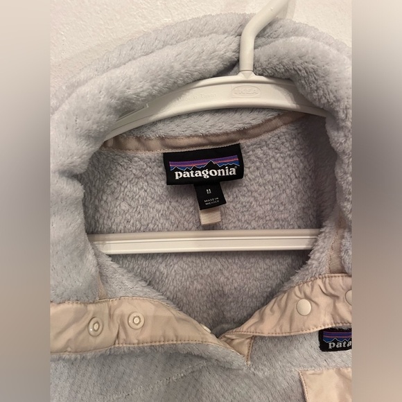 Patagonia Re-Tool Snap T Powder Blue Ivory Medium Womens Outerwear - Picture 3 of 3